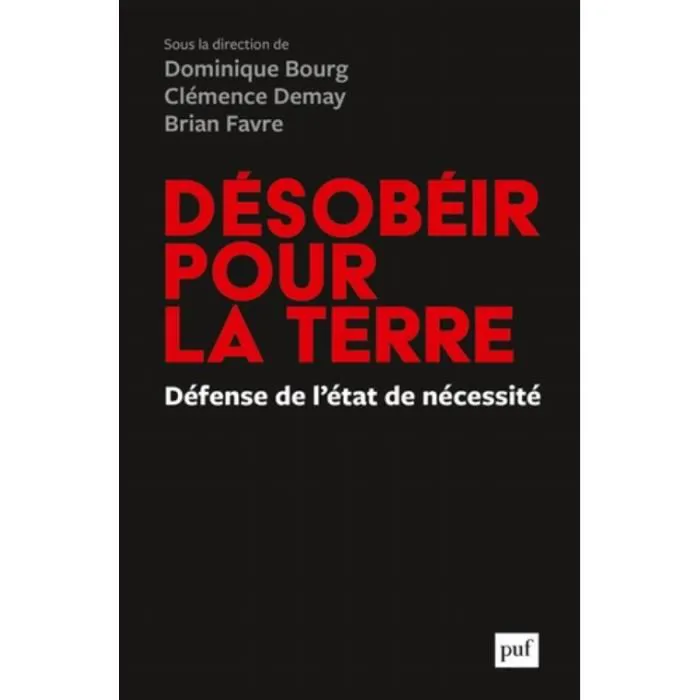 COUVERTURE DU LIVRE DÉSOBÉIR POUR LA TERRE