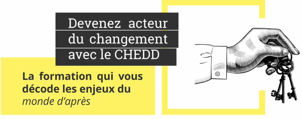 Main du CHEDD donnant les clés accueil- devenir acteur du changement